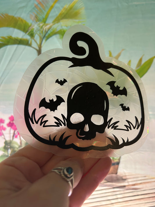 Halloween scary pumpkins Suncatchers 2/ 4 inch for $10.00